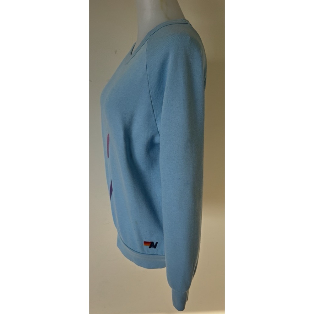 Aviator Nation‎ Lightning Bolt Sweatshirt Crewneck Long Sleeve Size XS Blue - Picture 5 of 13
